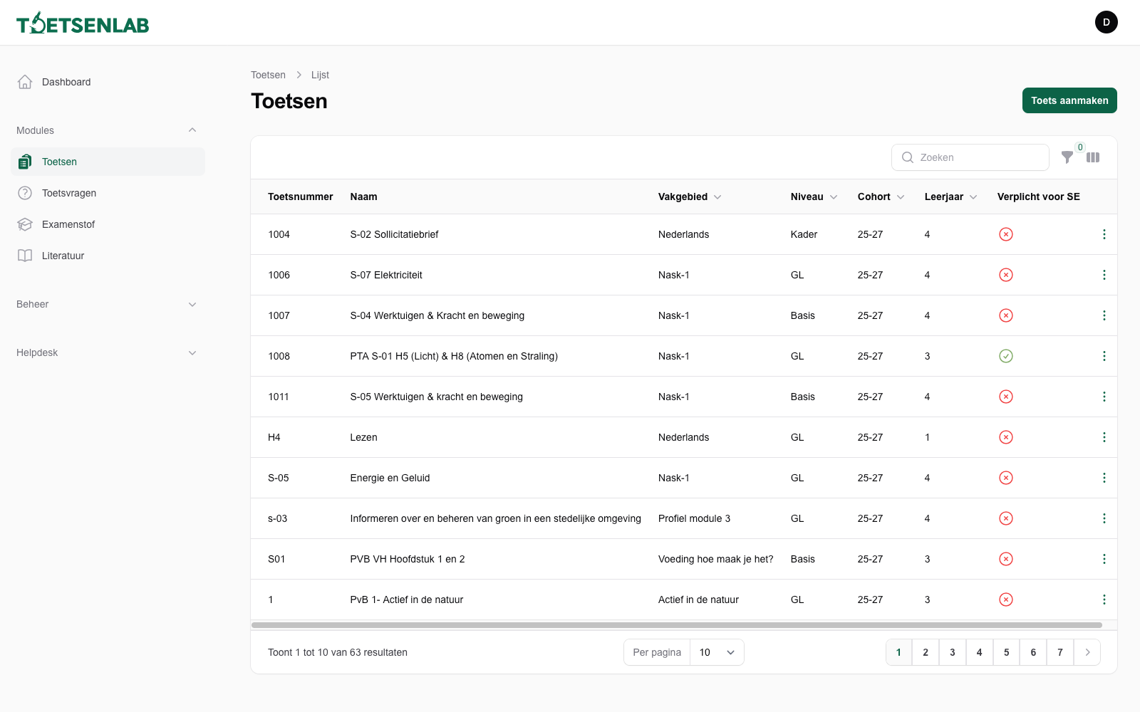 ToetsenLab toets editor